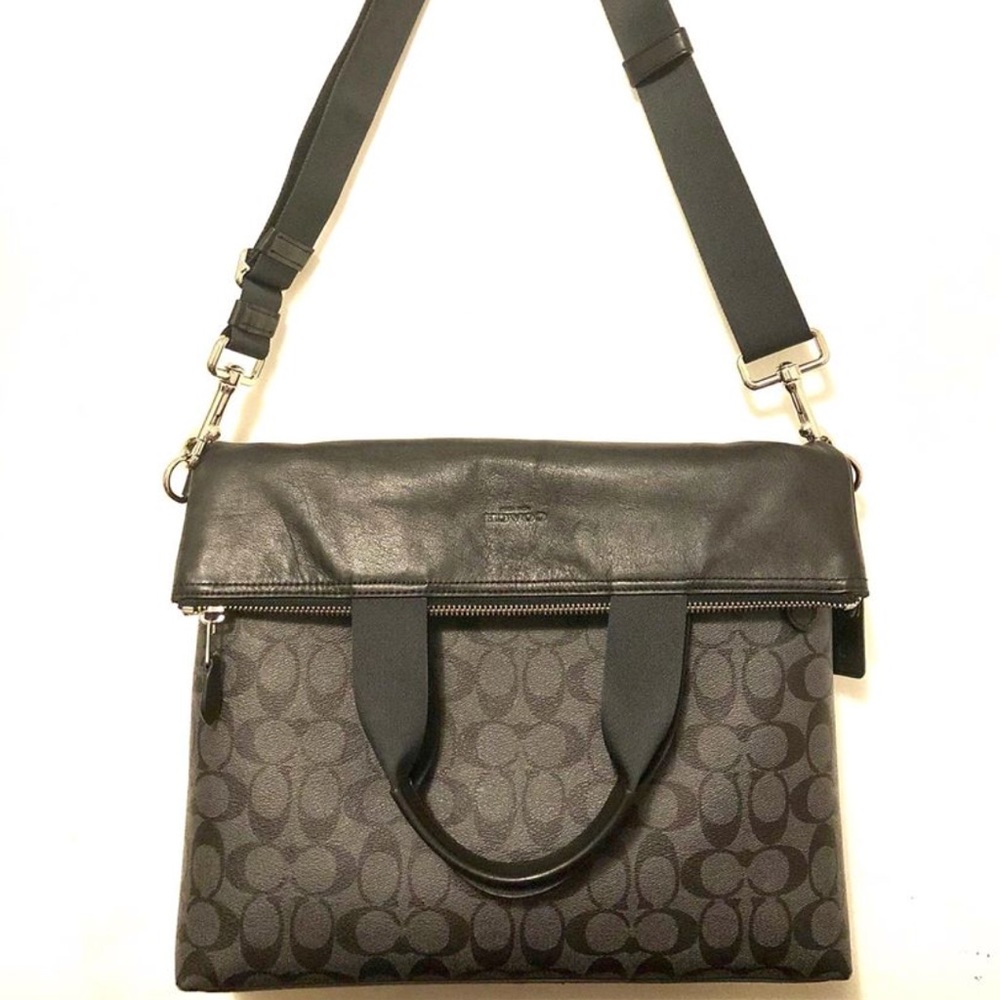 Coach Charles Foldover Tote Bag